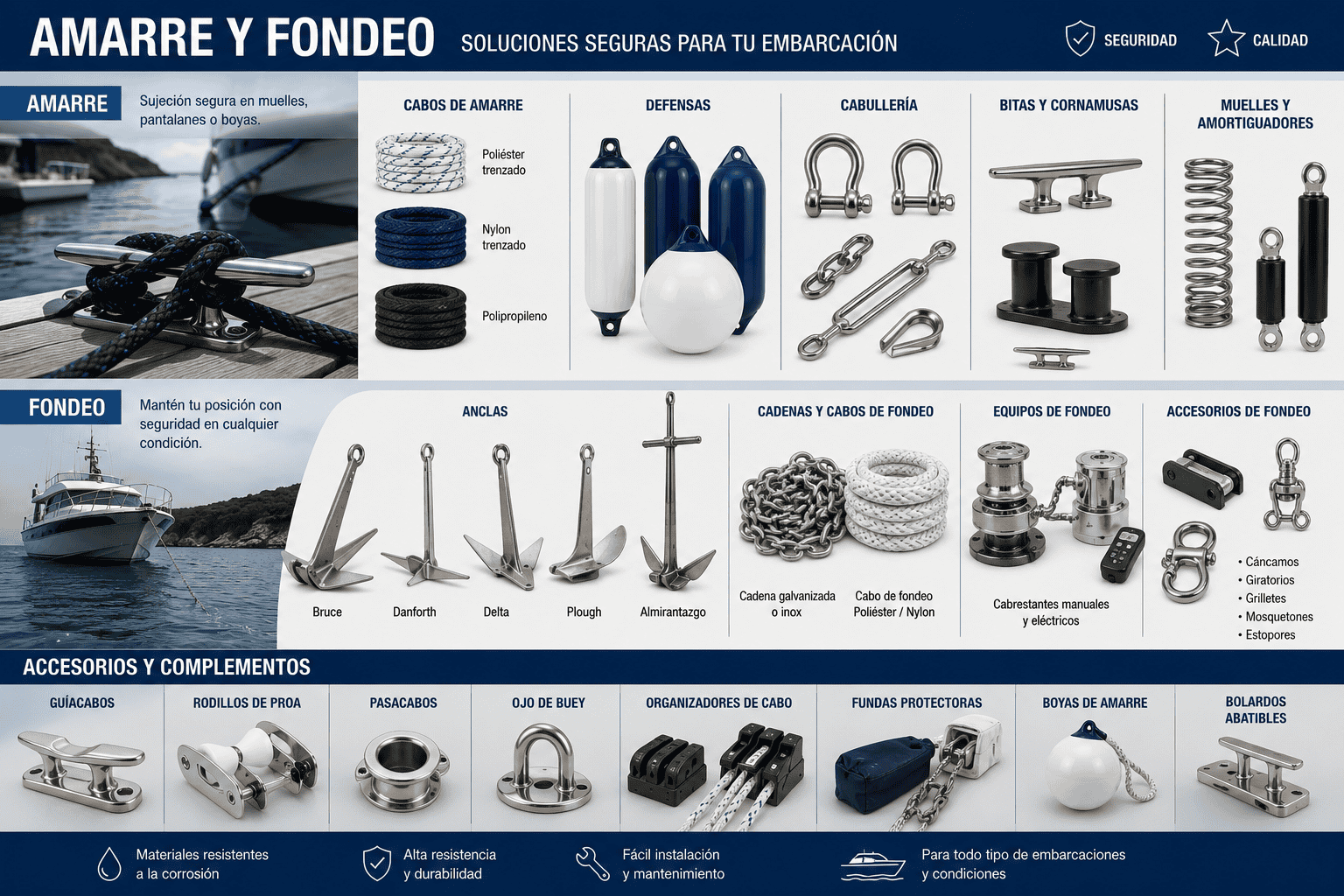 Amarre y Fondeo